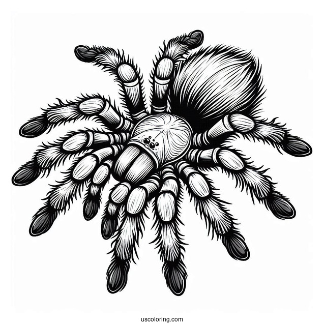 Giant Tarantula Coloring Page