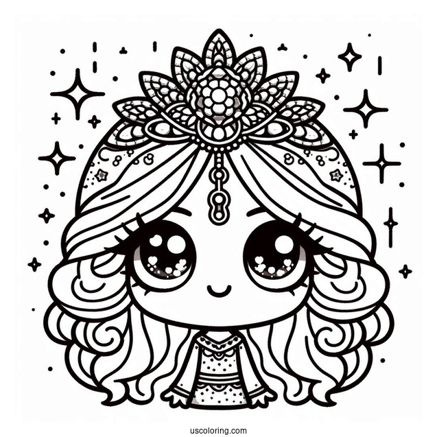 Sparkly Sprunki Coloring Page Of Cast For Kids