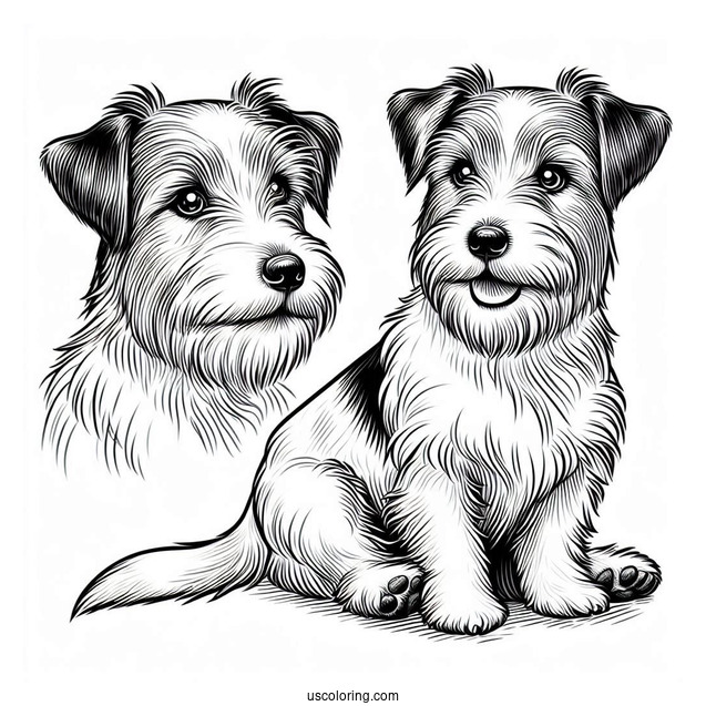 Furry Jack Russell Terrier