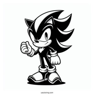 Shadow Coloring Page The Hedgehog, Sonic, And Silver Logos