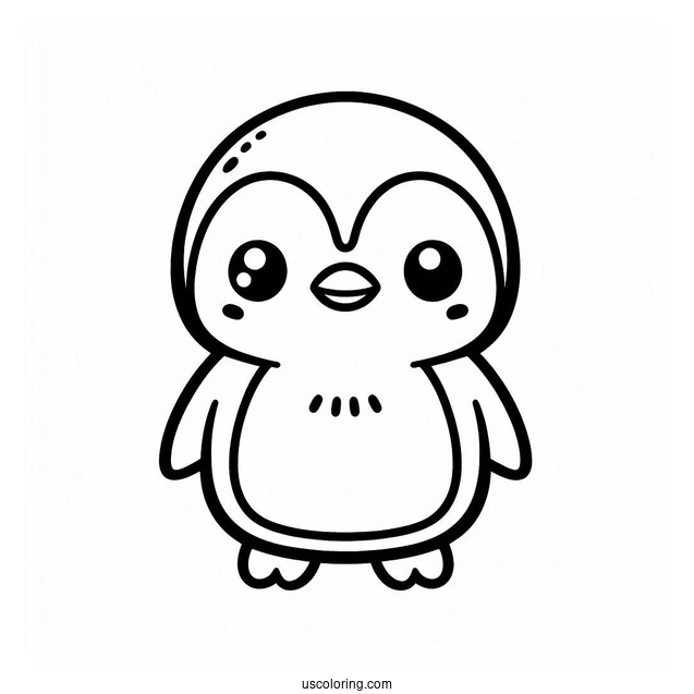 Cute Kawaii Coloring Page For Kids