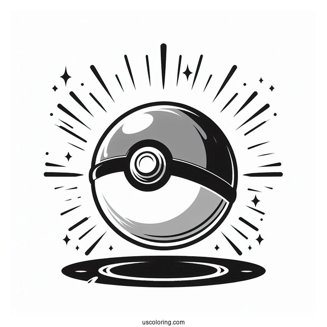 Pokeball About To Release A Pokéball Coloring Page