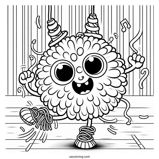My Singing Monsters Coloring Page Of Pompom And Hoola Dancing For Kids