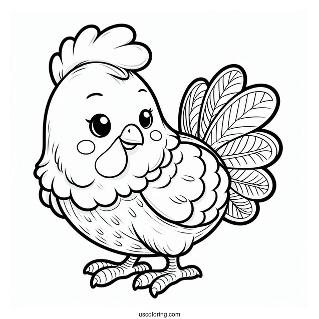 Ace Cluck From Chicken Little To Color