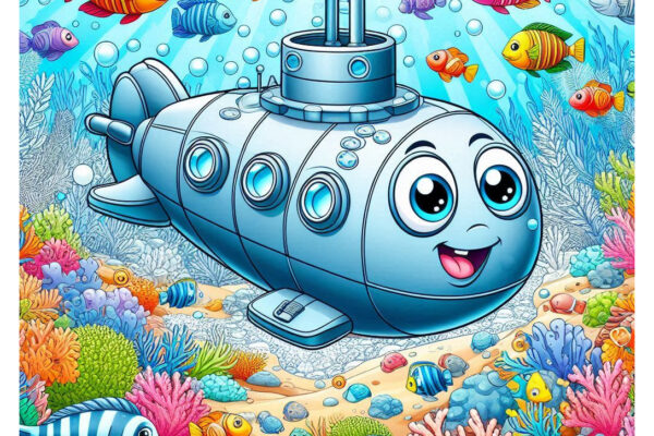 Submarine Coloring Pages Featured Image