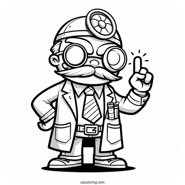 Coloring Page Of Dr Zomboss