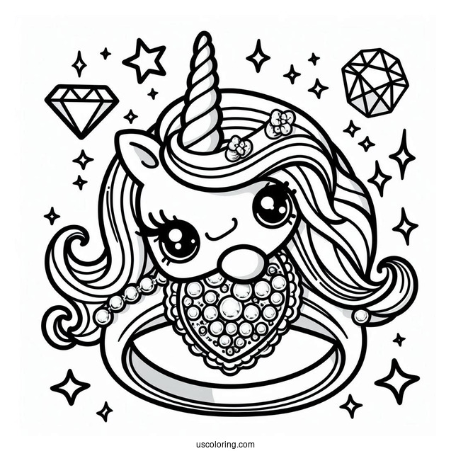 Bling Unicorn Ring Shopkins