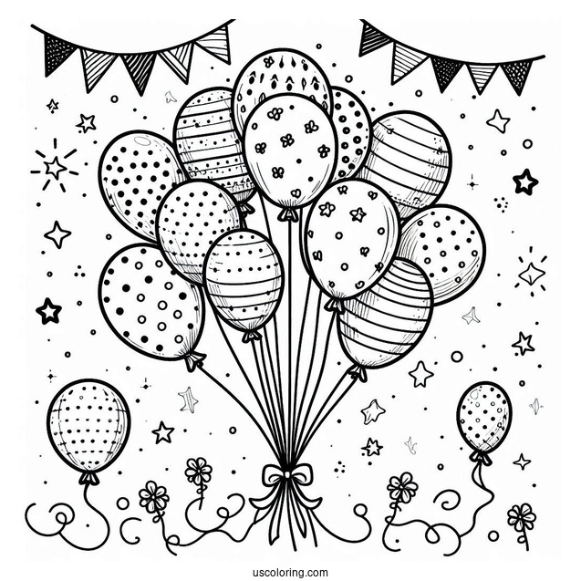 Bunch Of Party Balloons