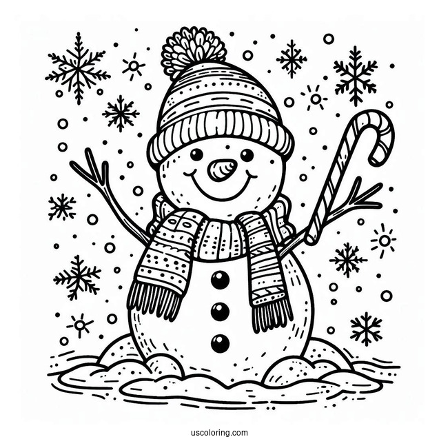 Frosty The Snowman Coloring Page