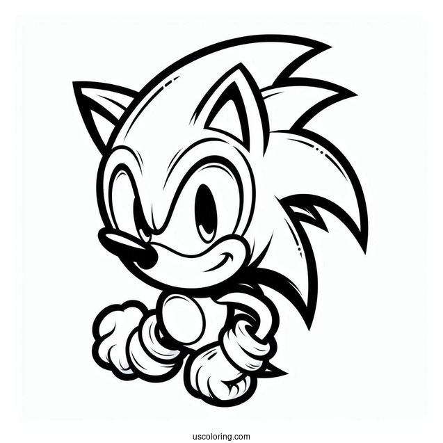 Sonic Logo Coloring Sheet