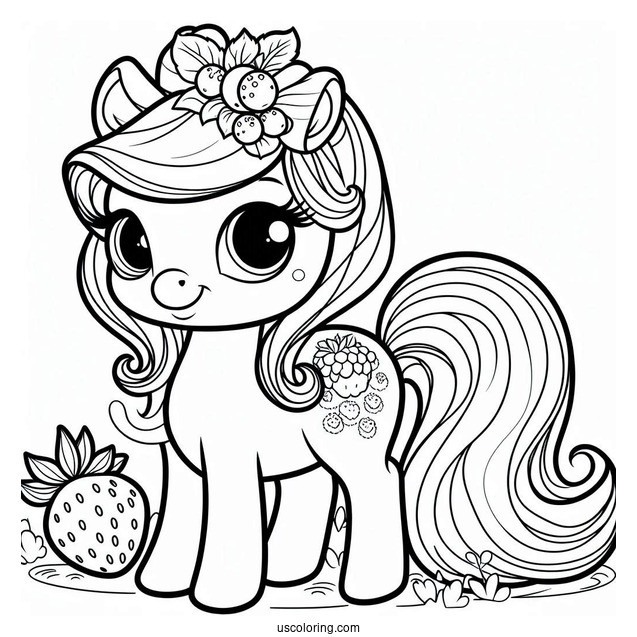 Palace Pets Coloring Page Of Simple Berry Palace Pets For Preschoolers