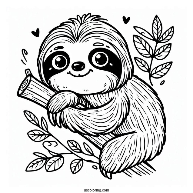 Sloth From Zootopia Coloring Sheet