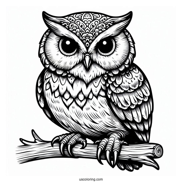 Plump Looking Own With Sharp Claws