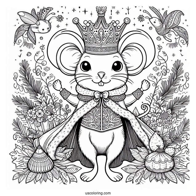 Simple To Color Mouse King