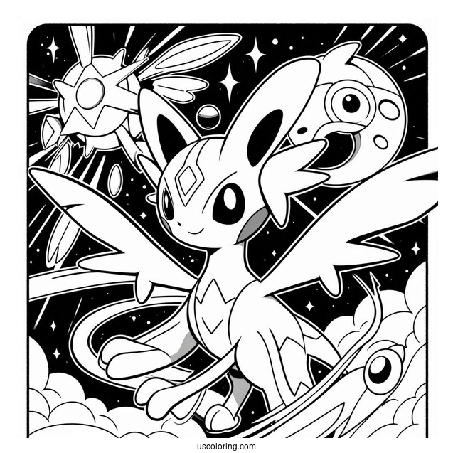 Latias And Latios Buster Purge Pokemon Card Coloring Sheet