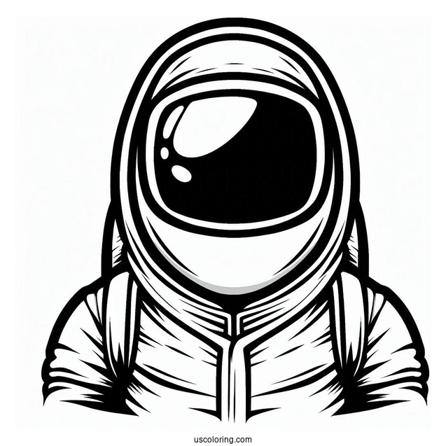 Among Us Batman Coloring Page For Kids