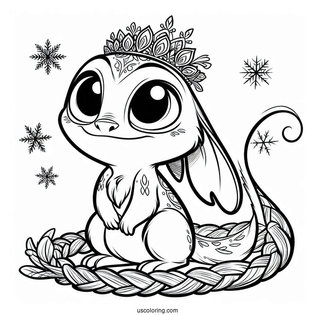 Coloring Sheet Of Pascal From Frozen
