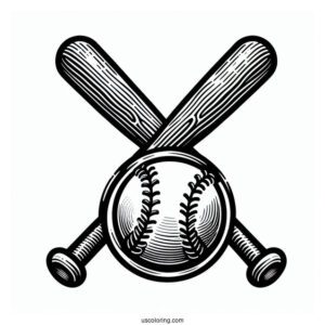 Two Baseball Bats And Ball