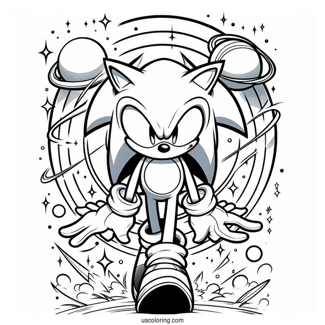 Sonic Exe Coloring Page Capturing Tails