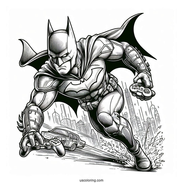 The Batman Coloring Page