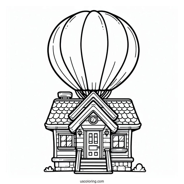 Balloon House From Pixar Movie Up To Color