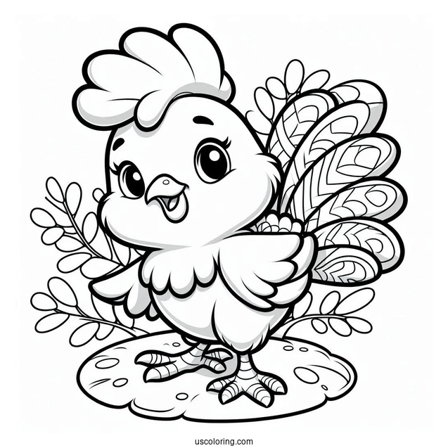 Ace Cluck From Chicken Little To Color