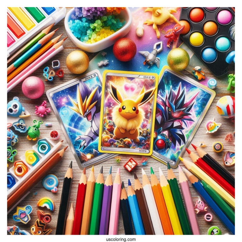 pokemon cards coloring pages feature image