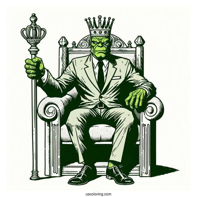 Vintage She Hulk Comic Coloring In