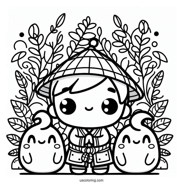 Sprunki Coloring Page Of Simon, Raddy, Durple, And Vineria For Kids