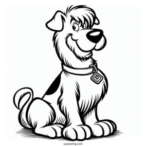 Shaggy Coloring Page For Kids