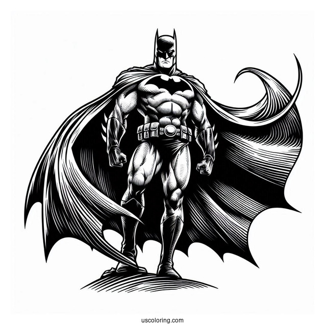 The Batman Coloring Page