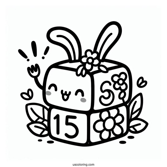 Happy Numberblocks Coloring Page 6