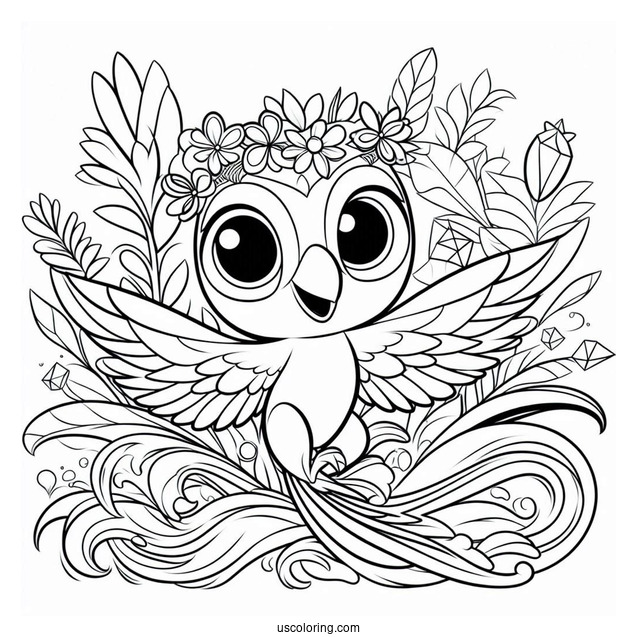 Rio Coloring Page Of Simple Blu And Jewel Coloring Page