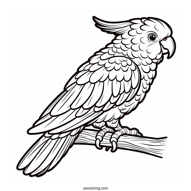 Cockatoo Parrot To Color