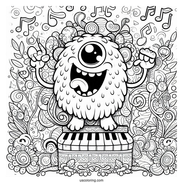Full Page My Singing Monsters Coloring Page