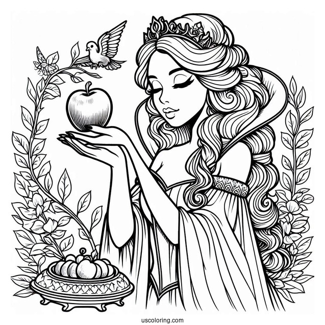 Queen Grimhilde Giving The Poisoned Apple