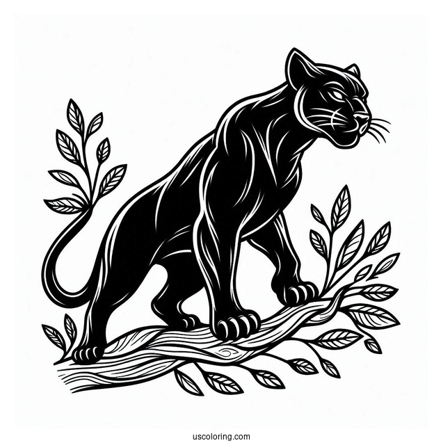 Black Panther Coloring Page