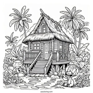 Lilo_s House Coloring Picture