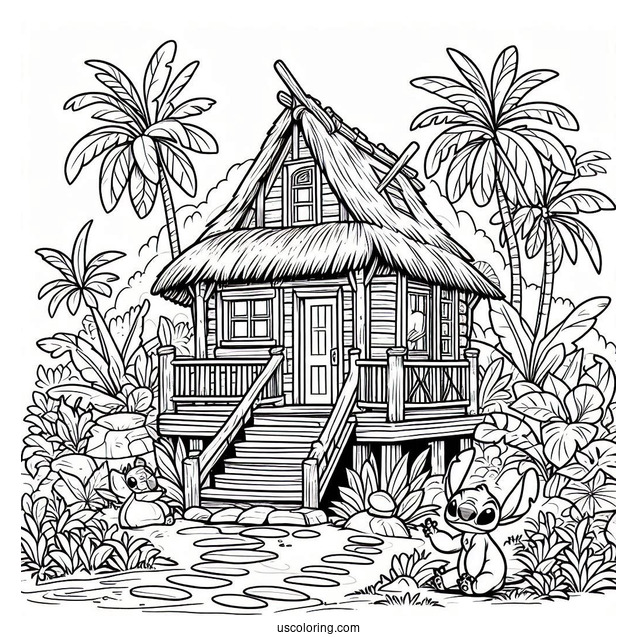 Lilo_s House Coloring Picture