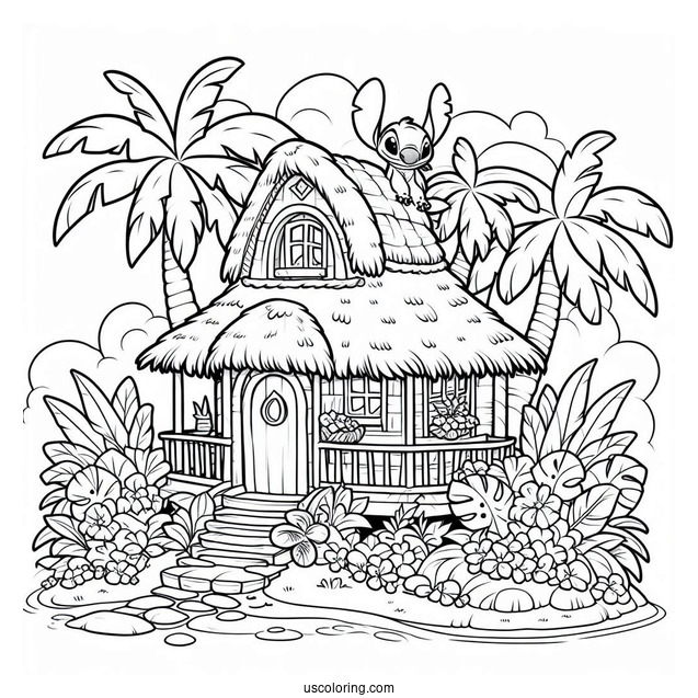 Lilo_s House Coloring Picture