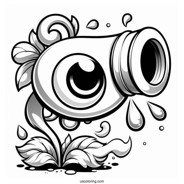 Ice Peashooter To Color