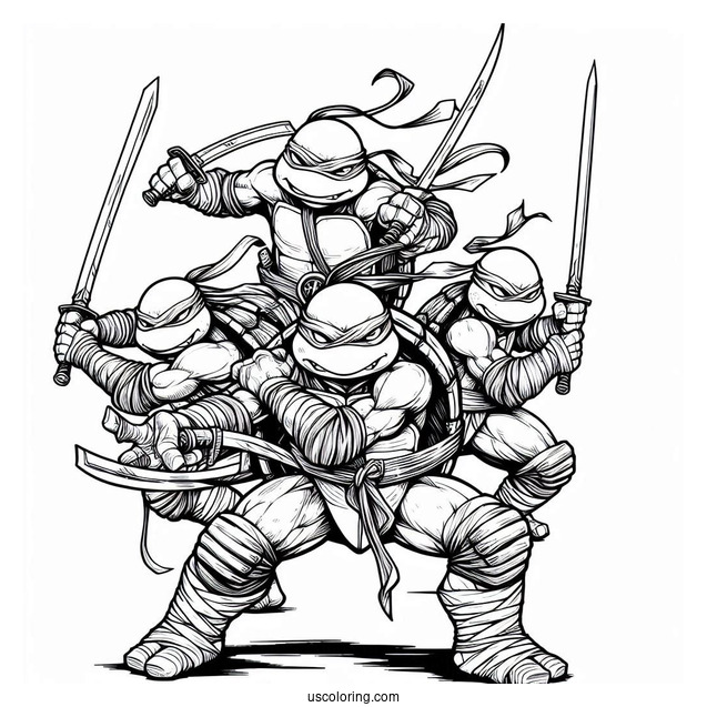 Leonardo, Donatello, Raphael, _ Michaelangelo Ninja Turtles