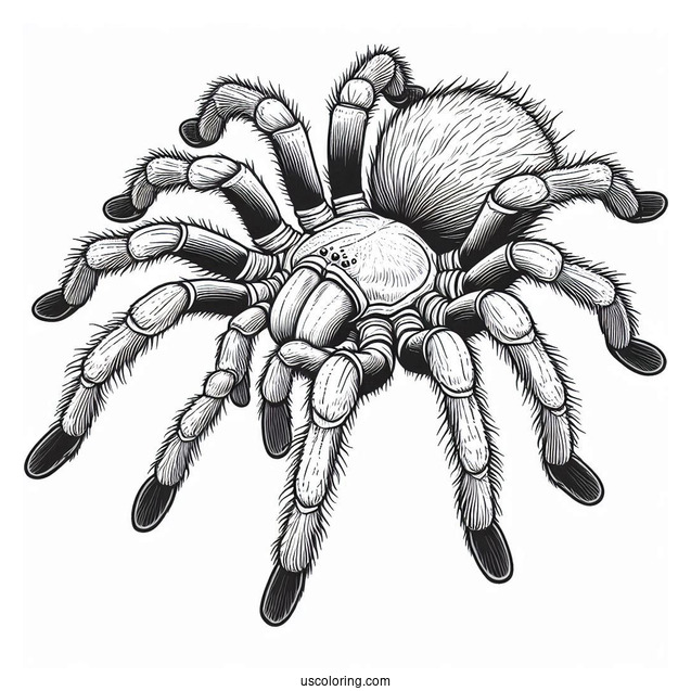 Giant Tarantula Coloring Page