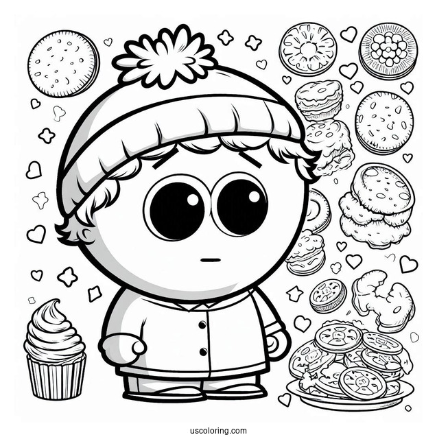 Cute Butters Stotch Alter Ego South Park Coloring Page