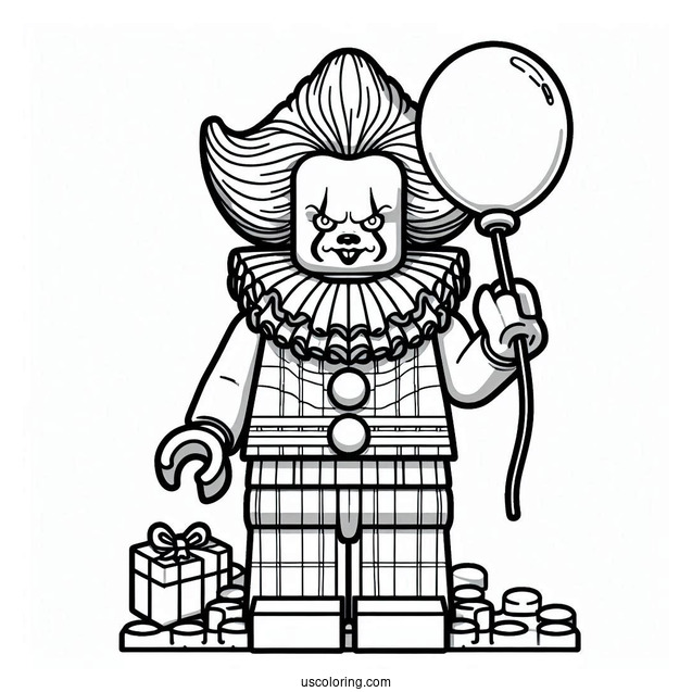 Lego Pennywise Coloring Sheet For Kids
