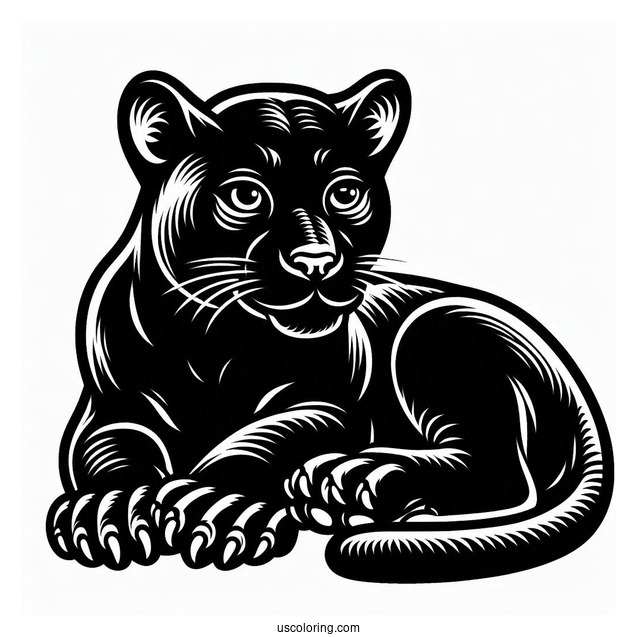 Black Panther Coloring Page