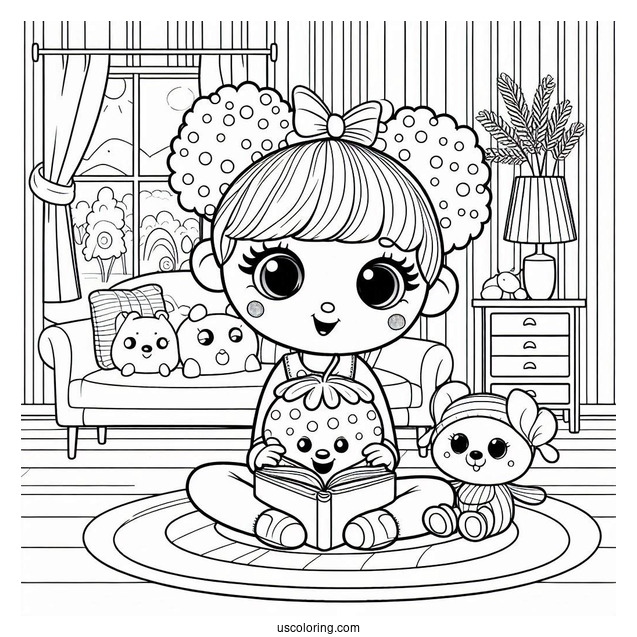 Poppy Playtime Coloring Page Of Poppy In A Room With Mommy Long Legs And Huggy Wuggy