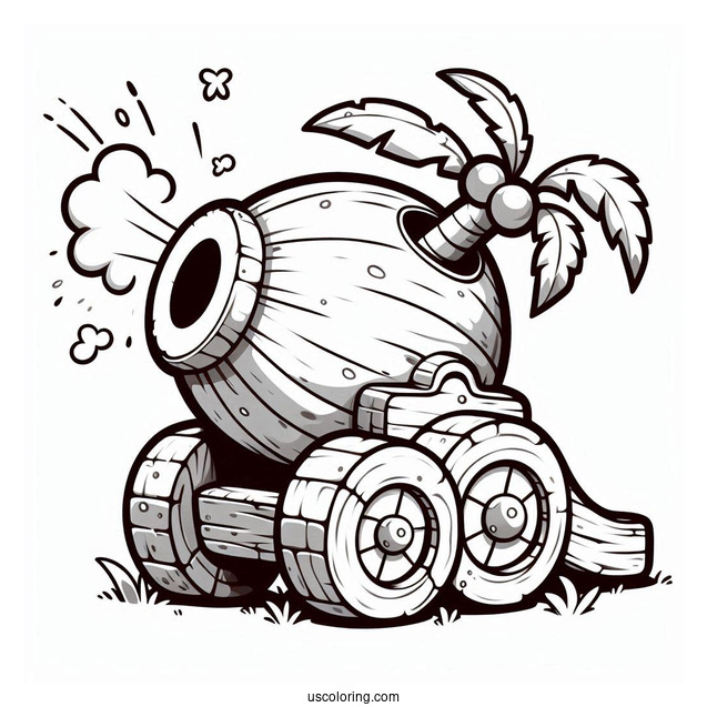 Coconut Cannon To Color
