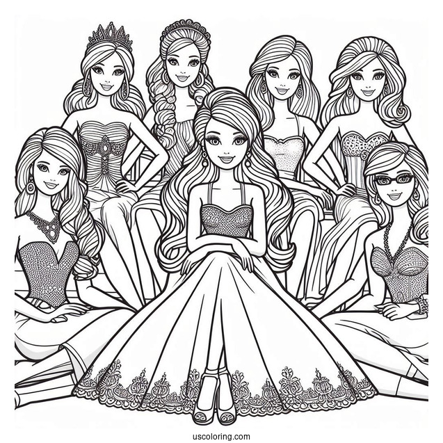 Barbie Movie Coloring page