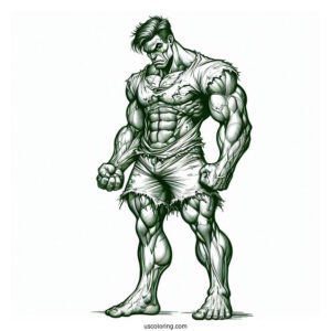 Angry Hulk Detailed For Adults
